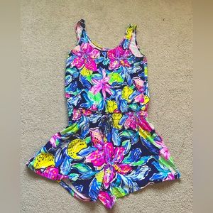 Lilly Pulitzer Size XS Floral Romper EUC